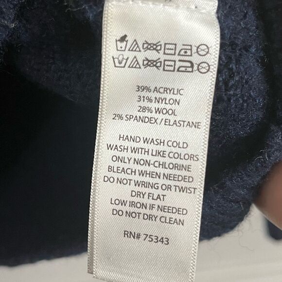 C&C California Yellow/White/Navy Striped Wool Blend Sweater Size XS - Picture 5 of 6